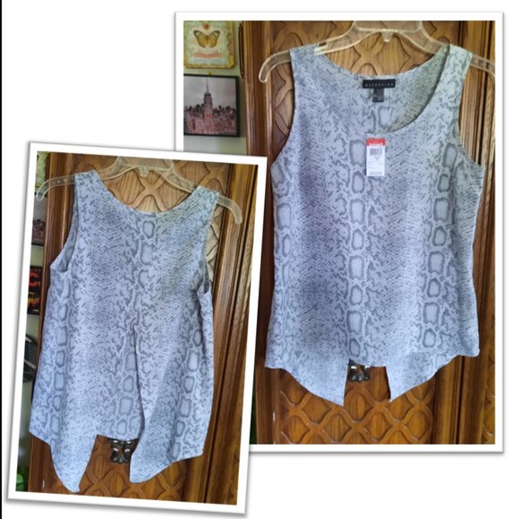 ATTENTION Snakeskin Split Back Shell Tank NWT! - Size XS - Picture 16 of 16